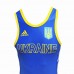 Костюм для боротьби (трико) Adidas Ukraine акредитація UWW, розмір M, синій, код: 15560-606