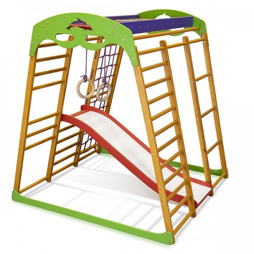 Дитячий спортивний комплекс для квартири SportBaby Карамелька Plus 1, код: Карамелька Plus 1