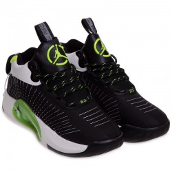 Кросівки для баскетболу Jdan розмір 44 (28см), чорний-салатовий, код: F050-3_44BKLG