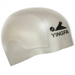 Шапочка для плавання силіконова для дорослих Yingfa Speed L, срібний, код: C0073_LGR