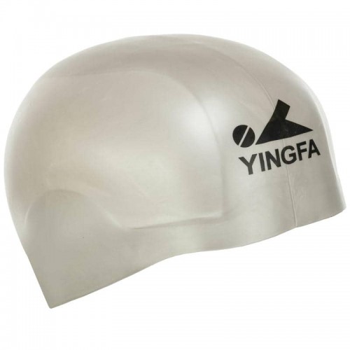 Шапочка для плавання силіконова для дорослих Yingfa Speed L, срібний, код: C0073_LGR