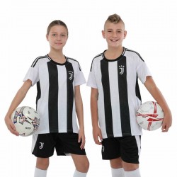 Форма футбольна дитяча Juventus домашня 2024, розмір 26, зріст 140-145, чорний-білий, код: CO-3731_26