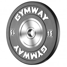 Диск тренувальний олімпійський GymWay 15 кг, чорний, код: TPR-15K-IA