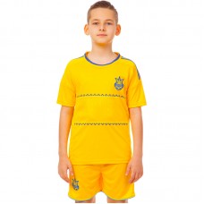 Форма футбольна дитяча PlayGame Україна, розмір L-28, зріст 145-155, жовтий, код: CO-1006-UKR-13_L-28Y