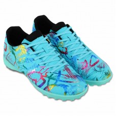 Сороконіжки футбольні Lijin розмір 44, блакитний-фуксія-синій, код: 2503-1-40-45-1_44