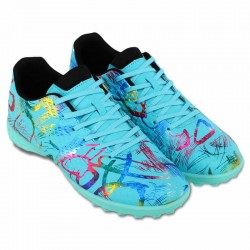 Сороконіжки футбольні Lijin розмір 44, блакитний-фуксія-синій, код: 2503-1-40-45-1_44