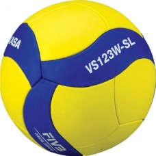 М"яч волейбольний Mikasa VS123W №5, жовтий-синій, код: 4907225970117