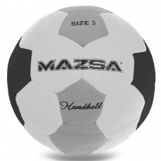 М"яч для гандболу Mazsa Outdoor №3, білий-сірий, код: JMC003-MAZ-S52