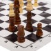 Шахматные фигуры деревянные с полотном из PVC ChessTour, код: 300P