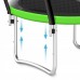 Батут із внутрішньою сіткою 4Fizjo Pro 16FT 496 см Black/Green, код: P-5907739319241