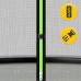 Батут із внутрішньою сіткою 4Fizjo Pro 16FT 496 см Black/Green, код: P-5907739319241