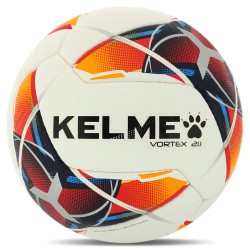 М"яч футбольний Kelme Vortex 21.1 №5 PU, білий-червоний, код: 8101QU5003-9423-5-S52