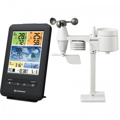 Метеостанція Bresser Weather Center 5-in-1 V WIFI Professional colour (7002585), код: 930104-SVA