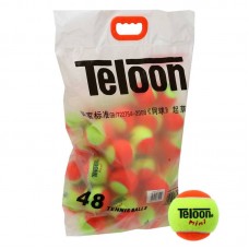 М"яч для великого тенісу Teloon Kids Mini, 48 шт, помаранчевий-салатовий, код: Stage-2