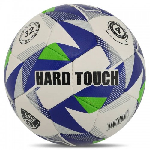 М"яч для футзалу Hard Touch Hydro Technology №4, білий-синій, код: FB-5039_WBL