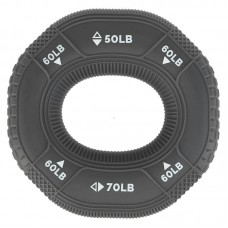 Еспандер кистьовий кільце з потрійним навантаженням Jello, навантаження 50LB-60LB-70LB, сірий, код: FI-0649_GR Еспандер кистьовий кільце з потрійним навантаженням Jello, навантаження 50LB-60LB-70LB, сірий, код: FI-0649_GR