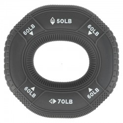 Еспандер кистьовий кільце з потрійним навантаженням Jello, навантаження 50LB-60LB-70LB, сірий, код: FI-0649_GR Еспандер кистьовий кільце з потрійним навантаженням Jello, навантаження 50LB-60LB-70LB, сірий, код: FI-0649_GR