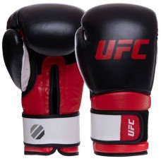 Рукавички боксерські шкіряні на липучці UFC Pro Training 16oz, червоний, код: UHK-69991-S52