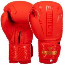 Боксерські рукавиці шкіряні Fistrage 14 унцій, червоний, код: VL-5539_14R Боксерські рукавиці шкіряні Fistrage 14 унцій, червоний, код: VL-5539_14R