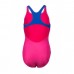 Купальник закритий для дівчат Arena Kikko V Swimsuit Swim Pro Back зріст 116 см, 6-7 років, рожевий-синій, код: 3468337065852