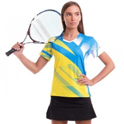 Форма для великого тенісу жіноча Lingo L, зріст 155-160, блакитний-жовтий, код: LD-1835B_LNY