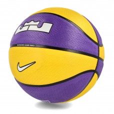 М"яч баскетбольний Nike Playground 2.0 8P L James Deflated Court №7, фіолетовий-жовтий, код: 887791401199
