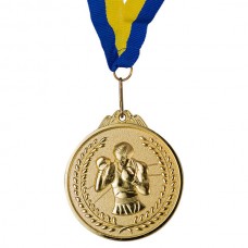 Медаль нагородна PlayGame боксd = 65 мм золото, срібло, бронза, код: 354-1-WS