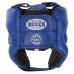 Шолом боксерський відкритий шкіряний Boxer L, синій, код: 2027_LBL-S52 Шолом боксерський відкритий шкіряний Boxer L, синій, код: 2027_LBL-S52