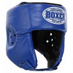 Шолом боксерський відкритий шкіряний Boxer L, синій, код: 2027_LBL-S52