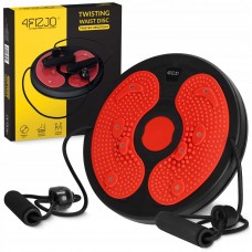 Диск здоров"я для талії 4Fizjo Mini Twister з еспандерами, чорний-червоний, код: P-5905973402132