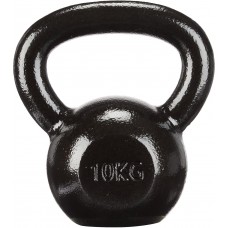 Гиря чавунна Toorx 10 кг з гумовою підставкою, чорний, код: 931119-SVA