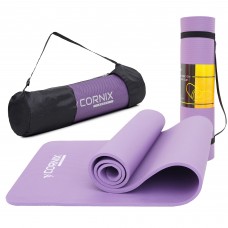 Килимок для йоги та фітнесу Cornix Violet 183x61x1 cм, код: XR-0011
