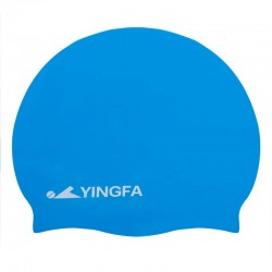 Шапочка для плавання силіконова для дорослих Yingfa блакитний, код: C0068_N
