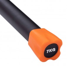 Палка гімнастична Бодибар Body Bar Zelart 7 кг, чорний-помаранчевий, код: FI-1251-7 Палка гімнастична Бодибар Body Bar Zelart 7 кг, чорний-помаранчевий, код: FI-1251-7