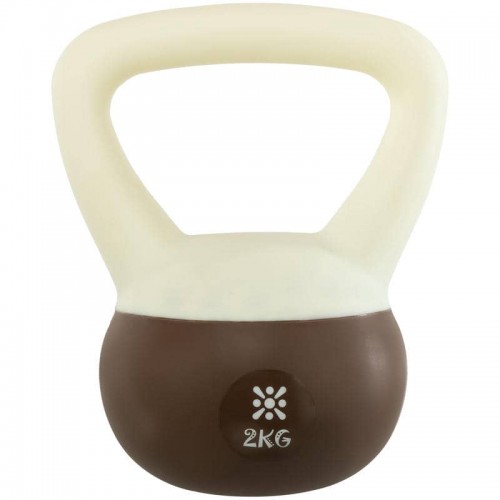 Гиря м"яка Bloom Soft Kettlebell 2кг, білий-коричневий, код: LB7012-2_W