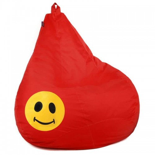 Крісло груша з аплікацією Tia-Sport, оксфорд, L - 1200х900 мм, червоний (148), код: sm-0622-10-45