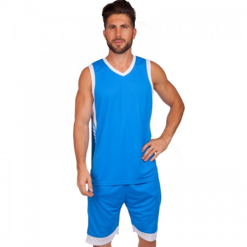 Форма баскетбольна чоловіча PlayGame Lingo 4XL (ріст 180-185), блакитний-білий, код: LD-8017_4XLNW