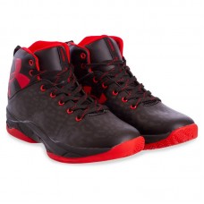 Кросівки для баскетболу Under Armour розмір 42 (26,5см), чорний-червоний, код: W8066-2_42BKR