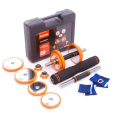 Набір розбірних гантелей в кейсі BioGym Fed 2х7,5 кг, код: FED-8008-15-S52 Набір розбірних гантелей в кейсі BioGym Fed 2х7,5 кг, код: FED-8008-15-S52