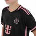 Форма футбольна дитяча Inter Miami Messi 10 гостьова 2024, розмір 22, зріст 125-130, чорний-рожевий, код: CO-3642_22