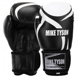 Рукавички боксерські Mike Tyson 12oz, чорний, код: VL-4544_12BK Рукавички боксерські Mike Tyson 12oz, чорний, код: VL-4544_12BK