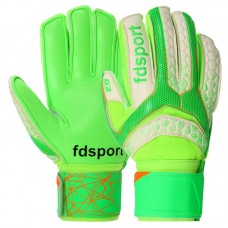 Воротарські рукавиці з захистом пальців Fdsport розмір 8, салатовий-білий, код: FB-873_8LGW