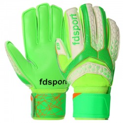 Воротарські рукавиці з захистом пальців Fdsport розмір 8, салатовий-білий, код: FB-873_8LGW
