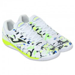 Взуття для футзалу чоловіче Joma Maxima 42-EUR/41-UKR, білий-салатовий, код: MAXS2432IN_41WLG Взуття для футзалу чоловіче Joma Maxima 42-EUR/41-UKR, білий-салатовий, код: MAXS2432IN_41WLG