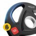 Диск олімпійський 4Fizjo металевий, прогумований 2x5 кг, чорний, код: P-5905973401241