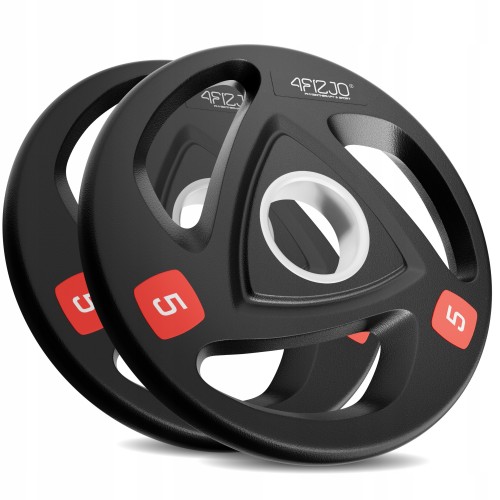 Диск олімпійський 4Fizjo металевий, прогумований 2x5 кг, чорний, код: P-5905973401241