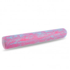 Ролик для йоги FitGo 900х150 мм, сірий-рожевий, код: FI-6982_GRP