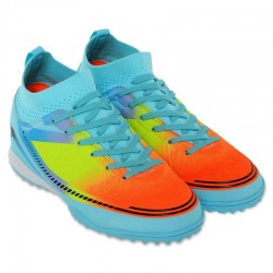 Сороконіжки футбольні дитячі CR7, розмір 34, блакитний-жовтий, код: 768G-1-2_34 Сороконіжки футбольні дитячі CR7, розмір 34, блакитний-жовтий, код: 768G-1-2_34