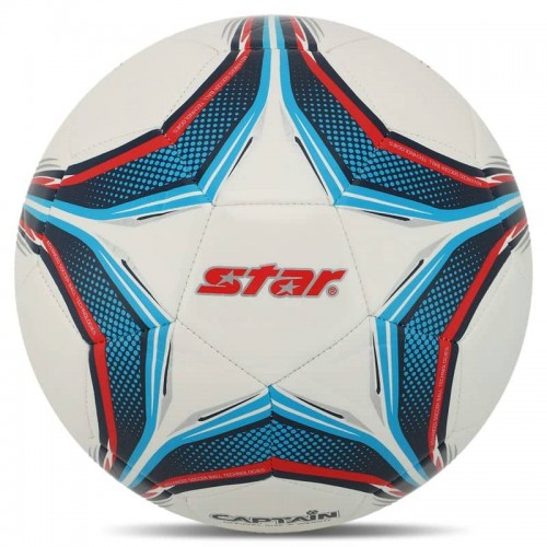 М"яч футбольний Star Captain №5 PVC, білий-синій, код: SB8665-S52 М"яч футбольний Star Captain №5 PVC, білий-синій, код: SB8665-S52