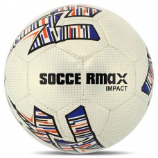 М"яч футбольний Soccermax №5 PU, білий-синій, код: FB-8046-S52